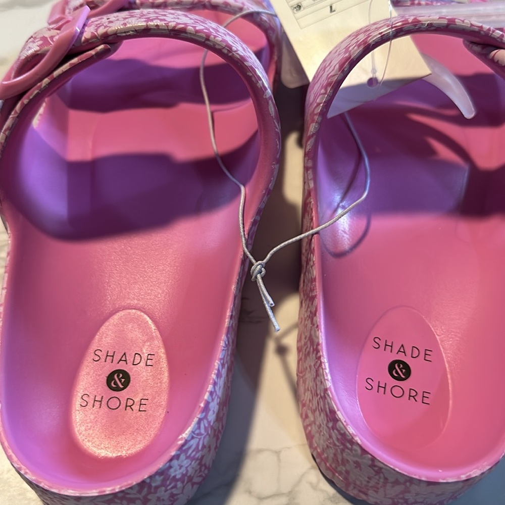 Shade & Shore pink sandals women size 7 - Picture 6 of 6
